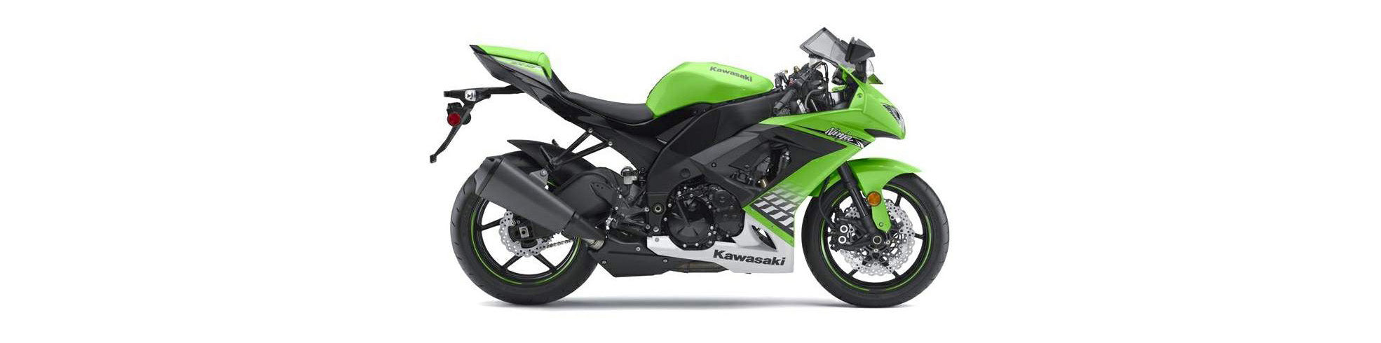 Guide Chaîne Carbone Pour Kawasaki ZX10R 2008-2010 - Vernis Brillant Trame - Neuf Origine